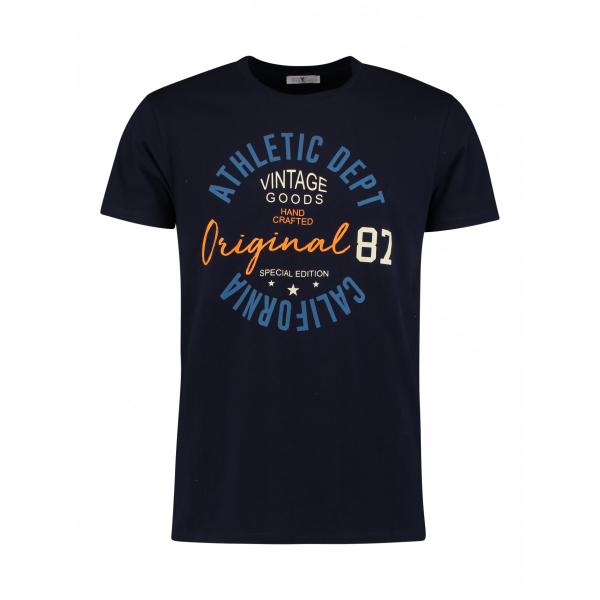 Hailys Men T-Shirt VINTAGE Motiv-Druck blau Hailys Men T-Shirt VINTAGE Motiv-Druck blau