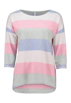 3/4 Arm rosa-gestreift